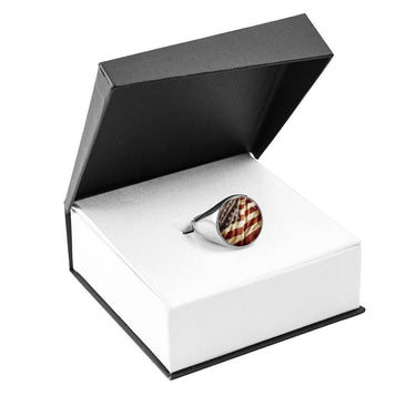 Rustic American Flag Ring - Love You This Much
